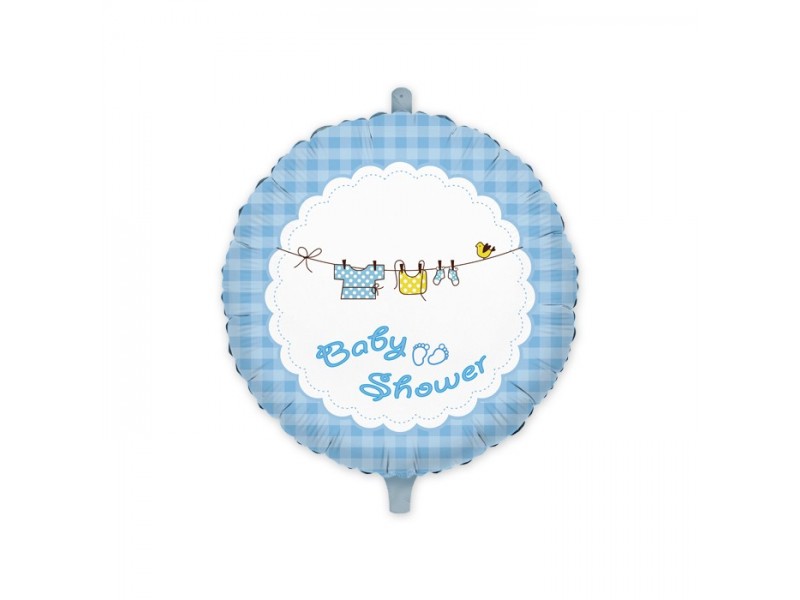 Pall. Mylar Cuore cm.45 Baby Shower Boy