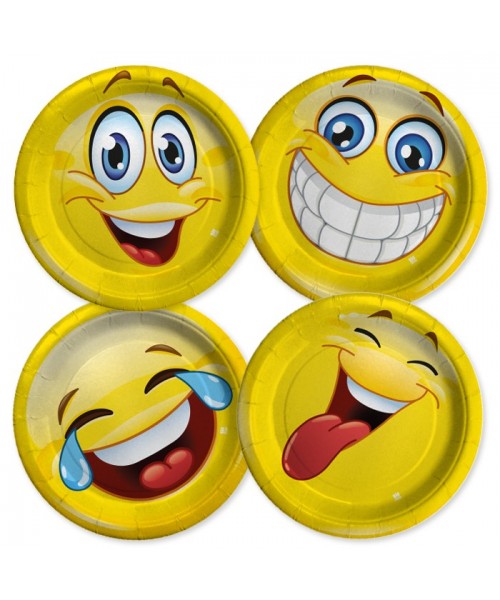 8 PIATTI 18CM MIX EMOTICONS