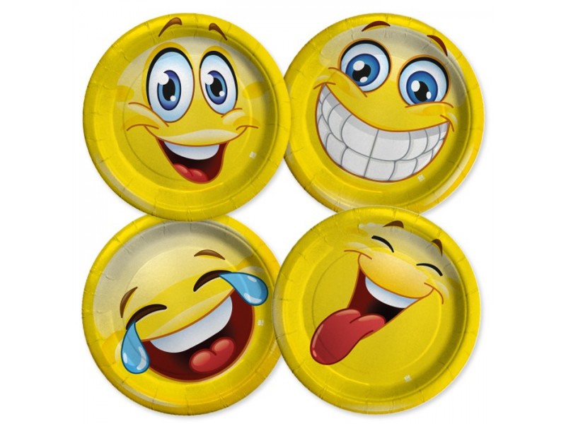 8 PIATTI 18CM MIX EMOTICONS