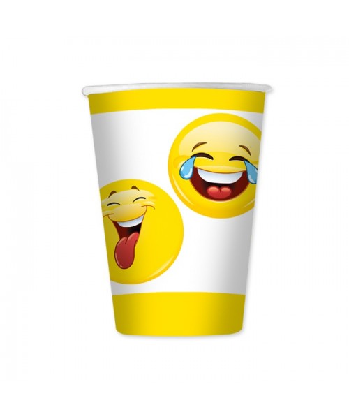 8 BICCHIERI CC.200 EMOTICONS