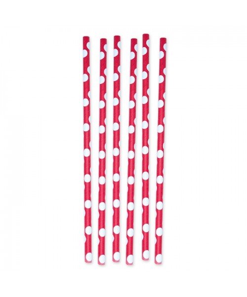 12 CANNUCCE IN CARTA POIS ROSSO