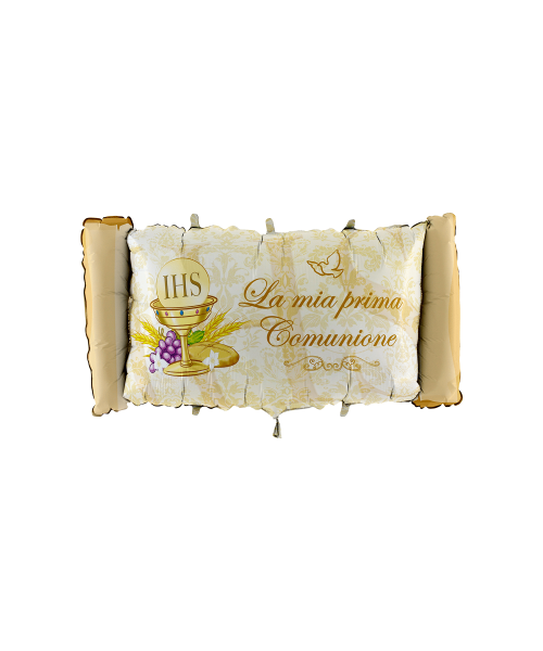 MYLAR BIG PERGAM.COMUNIONE CM 90X50H