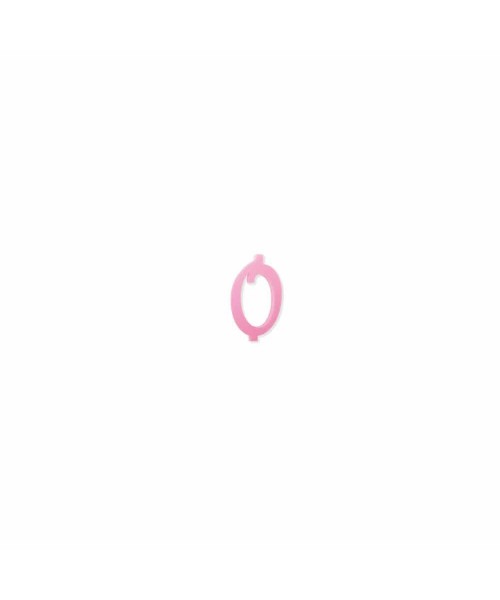 NUMERO  0  ROSA H 7 CM