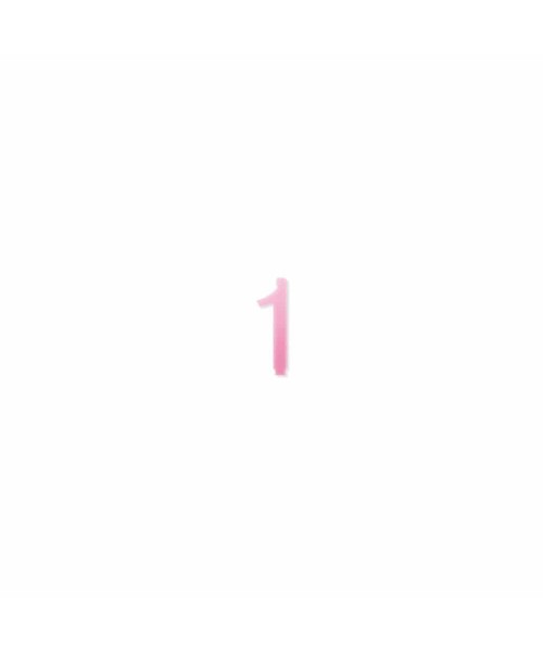 NUMERO  1  ROSA H 7 CM
