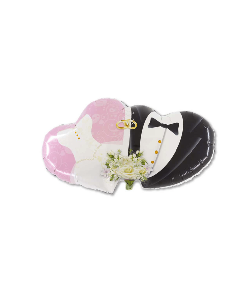 MYLAR BIG COPPIA CUORE SPOSI