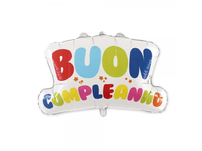 MYLAR BIG SCRITTA BUON C. CM 76×67