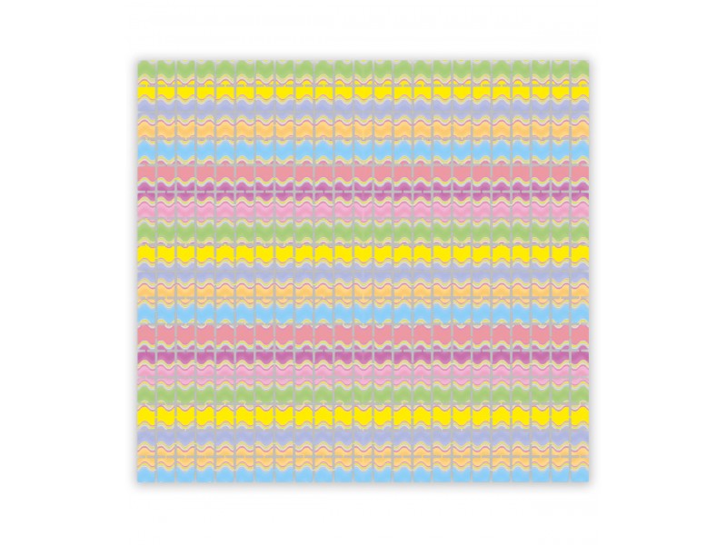 Backdrop Foil Multicolor Onde Colori Macaron 100 cm x 200 cm -