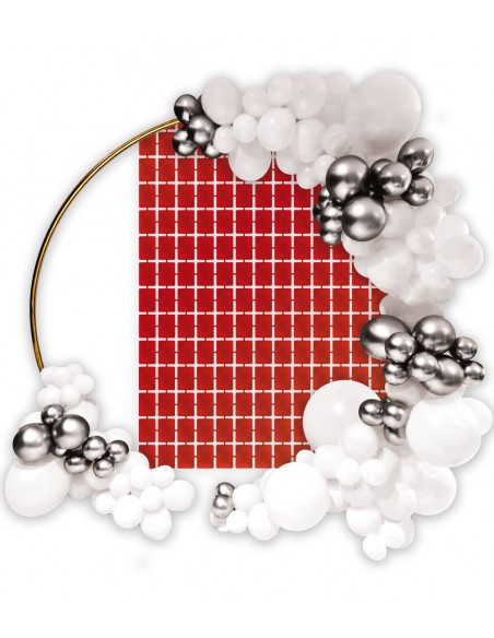 Backdrop Foil Rosso Metal 100 cm x 200 cm conf. 1pz -