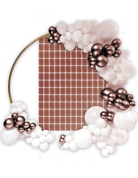 Backdrop Foil Rose Gold metal 100 cm x 200 cm conf. 1pz - Backdrop Foil Rose Gold metal 100 cm x 200 cm conf. 1pz -