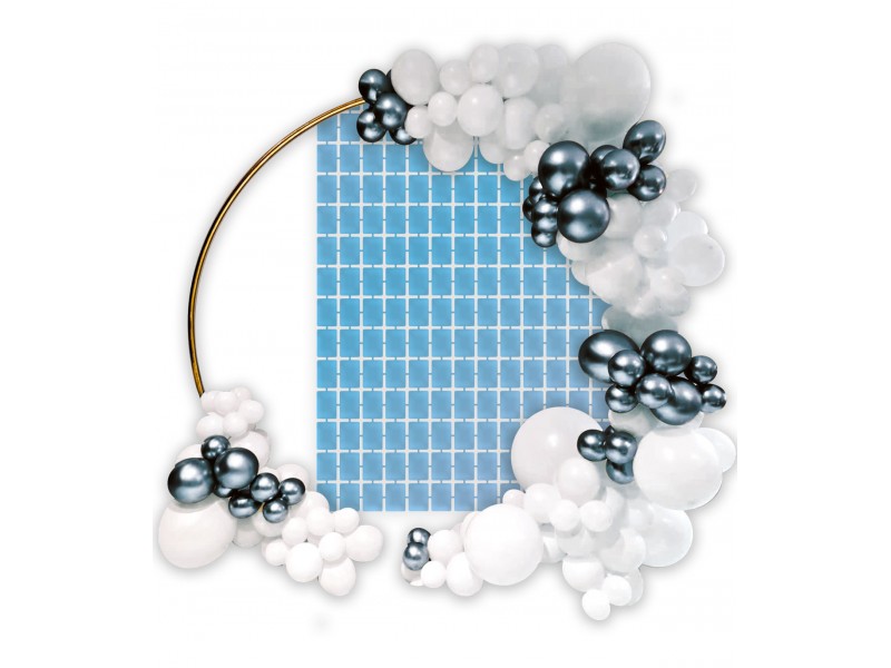 Backdrop Foil Celeste Pastello 100 cm x 200 cm conf. 1pz -