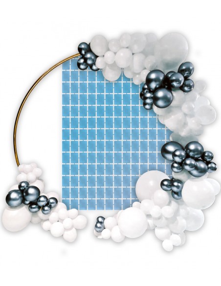 Backdrop Foil Celeste Pastello 100 cm x 200 cm conf. 1pz - Backdrop Foil Celeste Pastello 100 cm x 200 cm conf. 1pz -