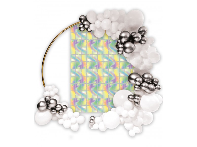 Backdrop Foil Iridescente 100 cm x 200 cm conf. 1pz -