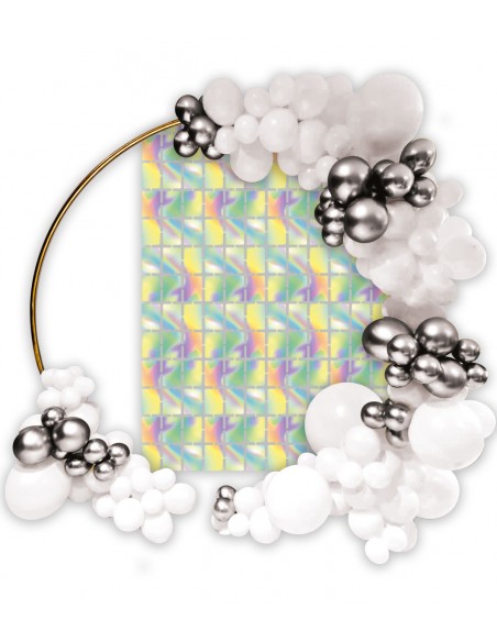 Backdrop Foil Iridescente 100 cm x 200 cm conf. 1pz - Backdrop Foil Iridescente 100 cm x 200 cm conf. 1pz -