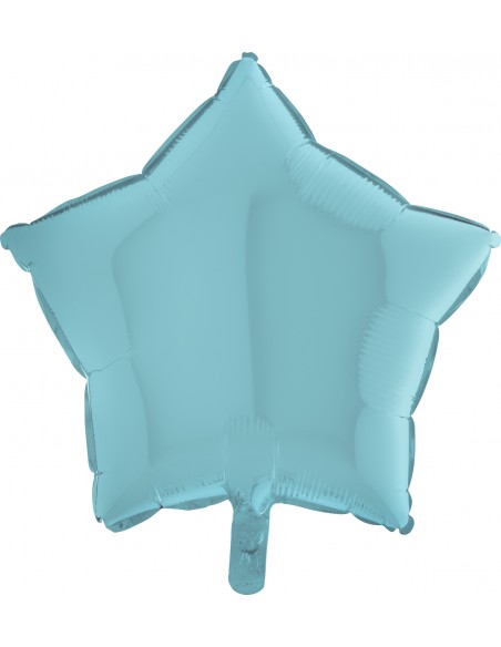 PALLONE MYLAR STELLA 18" CELESTE 45CM - L'Officina delle feste PALLONE MYLAR STELLA 18" CELESTE 45CM - L'Officina delle feste