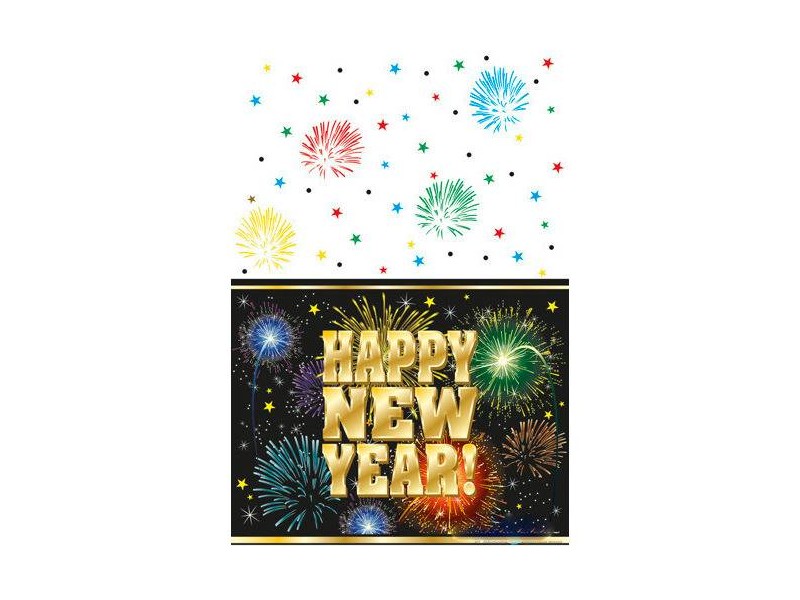 TOVAGLIA FIREWORKS NEW YEAR 137X213CM - L'Officina delle feste