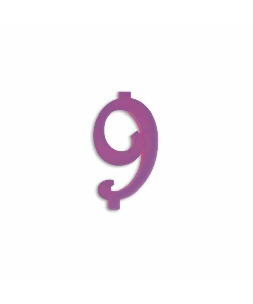 NUMERO  9  LILLA H 7 CM