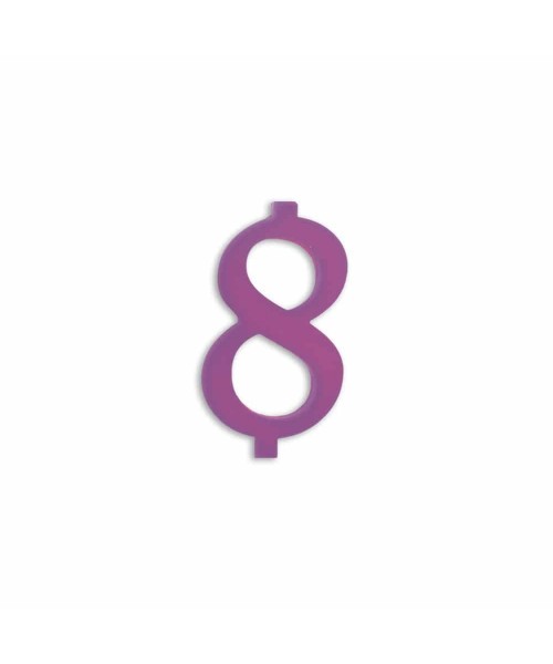 NUMERO  8  LILLA H 7 CM