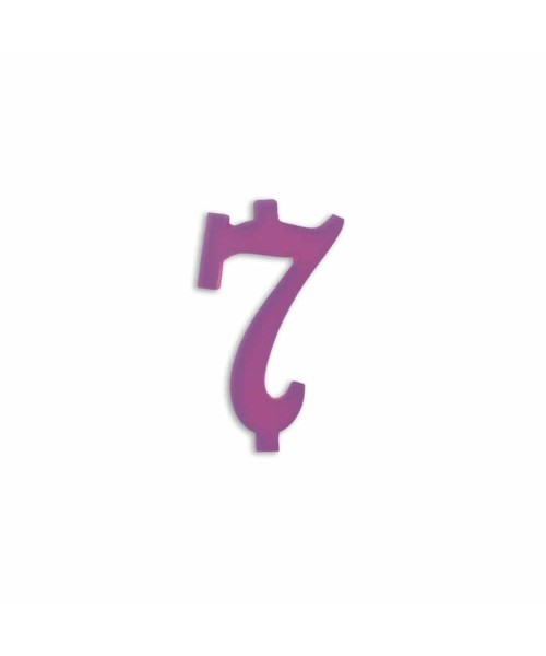 NUMERO  7  LILLA H 7 CM
