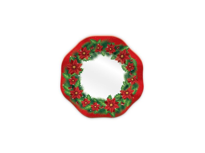 8 PIATTI CARTA CM.18 CHRISTMAS TIME - L'Officina delle feste