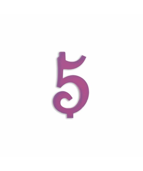 NUMERO  5  LILLA H 7 CM