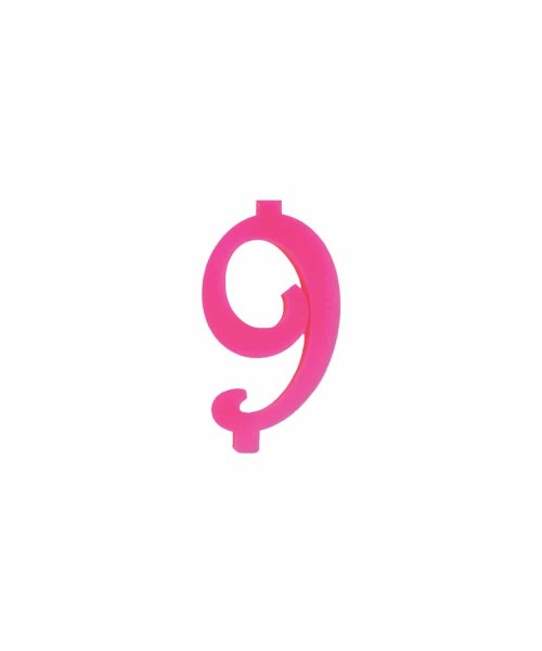 NUMERO  9  FUCSIA H 7 CM