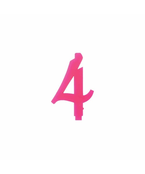 NUMERO  4  FUCSIA H 7 CM