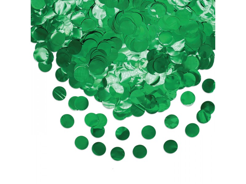 CORIANDOLI FOIL TONDI DIAM. CM. 2 VERDI GR.50 - L'Officina