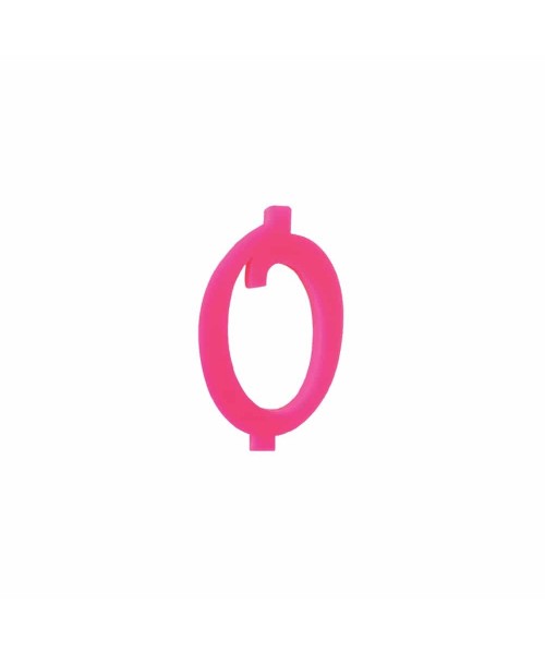NUMERO  0  FUCSIA H 7 CM