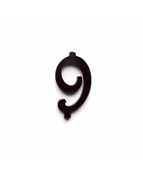NUMERO  9  NERO H 7 CM