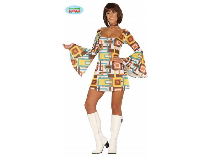 COSTUME DONNA DISCO ANNI 70 TG M 38-40 - L'Officina delle feste