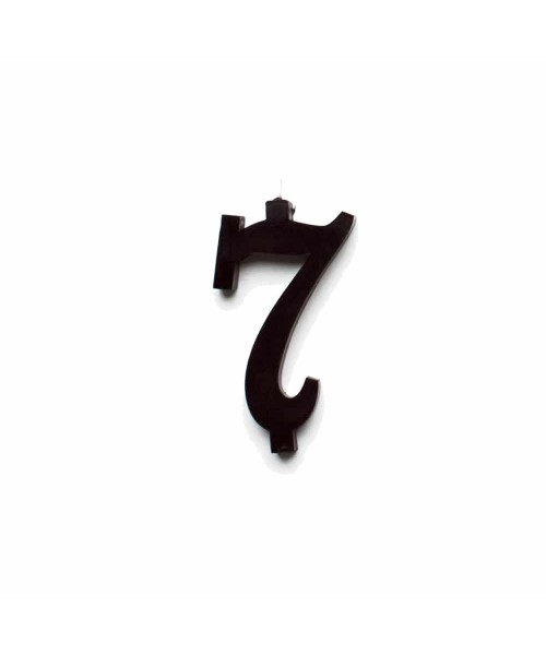 NUMERO  7  NERO H 7 CM