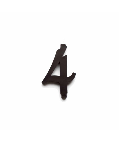 NUMERO  4  NERO H 7 CM