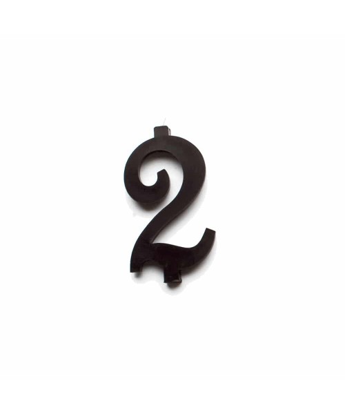 NUMERO  2  NERO H 7 CM
