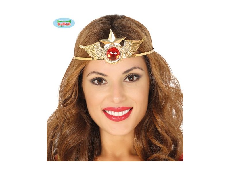DIADEMA ORO SUPER EROINA - L'Officina delle feste