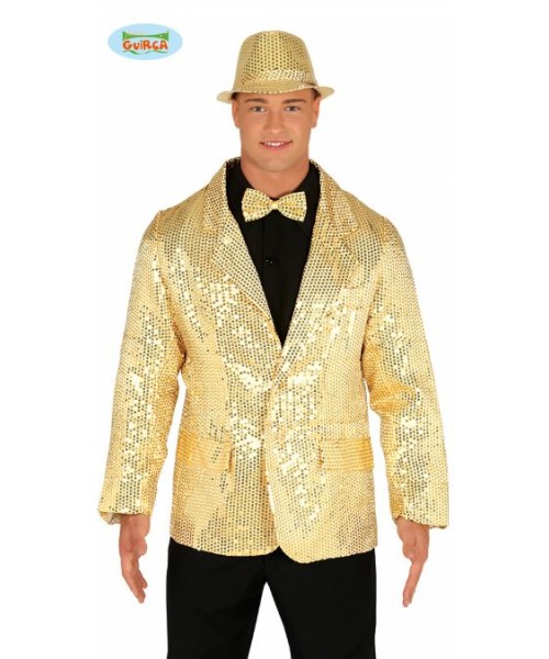 GIACCA PAILLETTES ORO TG.M 48-50 2