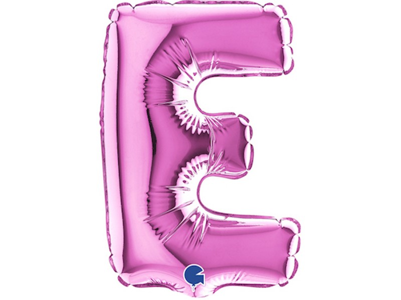 PALLONE LETTERA MINI "E" FUXIA H.18CM - L'Officina delle feste