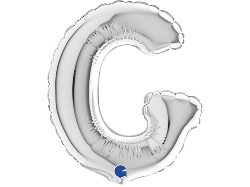 PALLONE LETTERA MINI "G" ARGENTO CM.18 - L'Officina delle feste