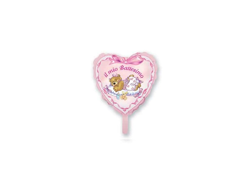 MINI SHAPE IL MIO BATTESIMO ROSA - L'Officina delle feste