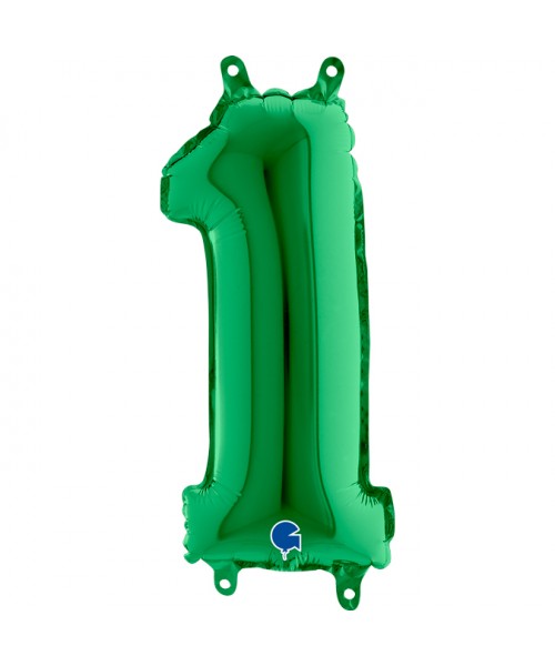 NUMERO MYLAR MEDIO VERDE 1 CM. 35 - L'Officina delle feste