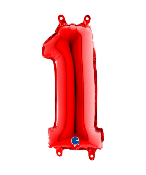 NUMERO MYLAR MEDIO ROSSO 1 CM. 35 - L'Officina delle feste