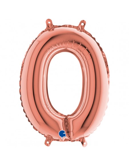 NUMERO MYLAR MEDIO ROSE GOLD 0 35H - L'Officina delle feste