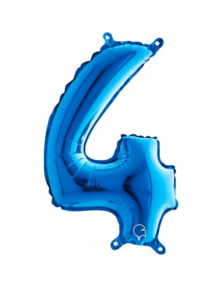 NUMERO MYLAR MEDIO BLU 4 CM. 35 - L'Officina delle feste NUMERO MYLAR MEDIO BLU 4 CM. 35 - L'Officina delle feste