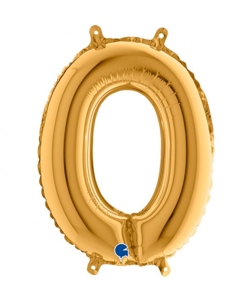 NUMERO MYLAR MEDIO ORO 0 CM. 35 - L'Officina delle feste