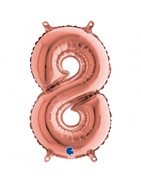 NUMERO MYLAR MEDIO ROSE GOLD 8 CM. 35 - L'Officina delle feste NUMERO MYLAR MEDIO ROSE GOLD 8 CM. 35 - L'Officina delle feste