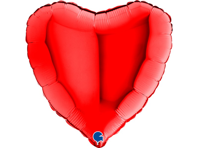 PALLONE CUORE MYLAR 18" ROSSO 45CM - L'Officina delle feste