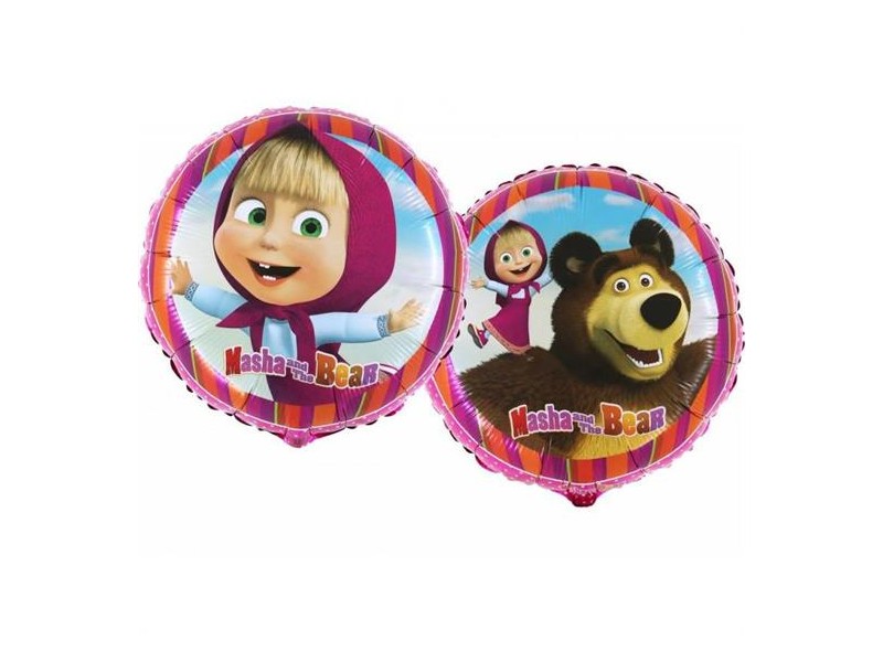 PALLONE MASHA E L'ORSO 18" CM. 45 - L'Officina delle feste