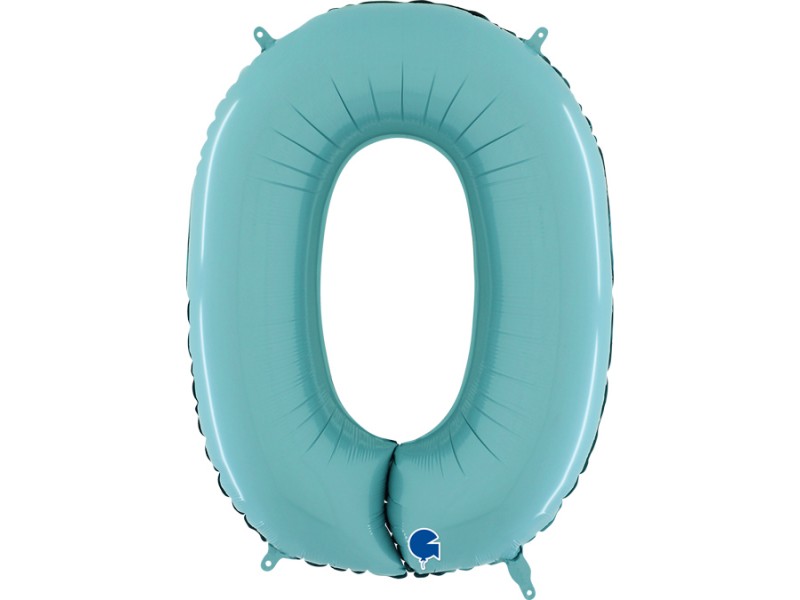 PALLONE MYLAR MEGA N. 0 CELESTE 102CM - L'Officina delle feste