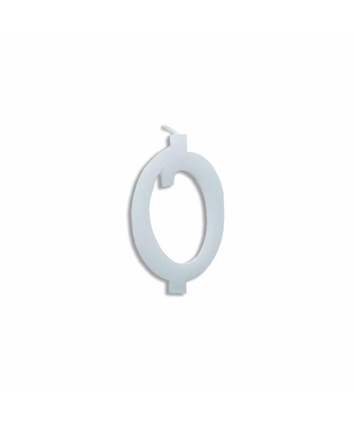 NUMERO  0  BIANCO H 7 CM