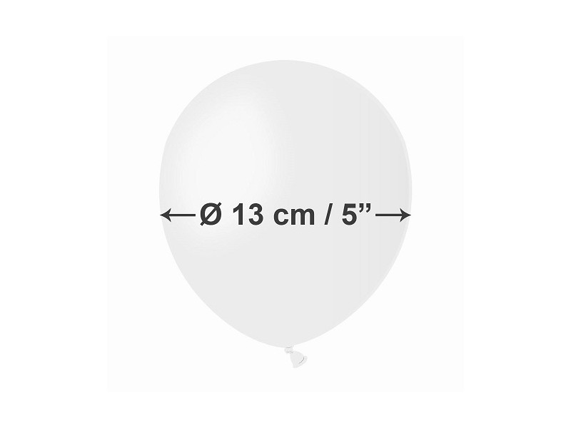 PALLONI LATTICE 5" PZ.100 BIANCO 13CM - L'Officina delle feste