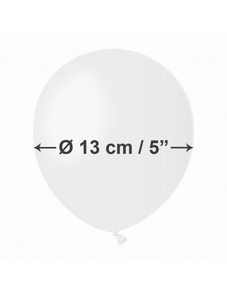 PALLONI LATTICE 5" PZ.100 BIANCO 13CM - L'Officina delle feste PALLONI LATTICE 5" PZ.100 BIANCO 13CM - L'Officina delle feste
